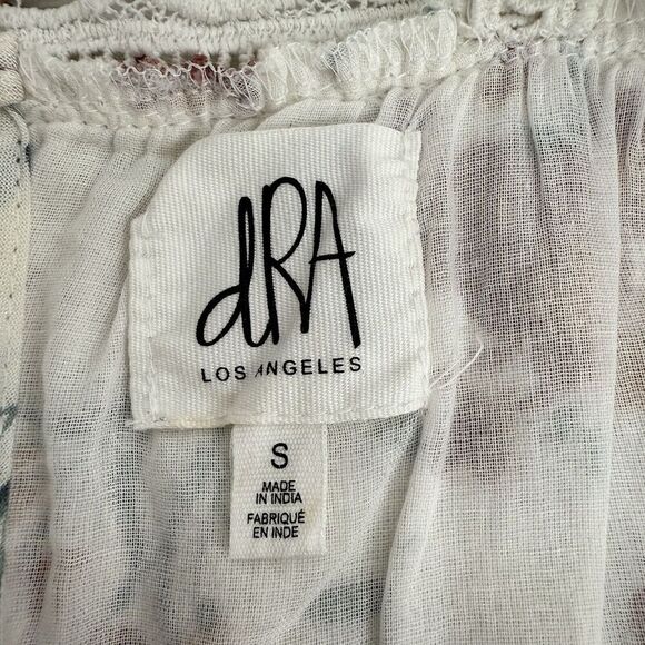 dRA Los Angeles Square Neck Shift Dress Size S Floral Mini Beach Spring Summer - Picture 9 of 13